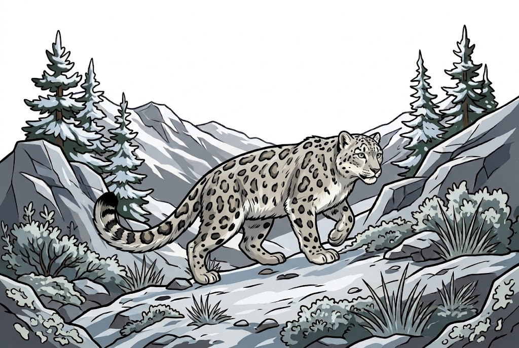 Schneeleopard